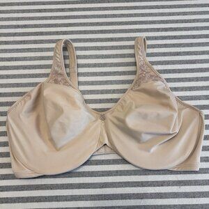 Bali Minimizer Bra 38DD Tan Underwire Soft Cup Passion For Comfort 3385